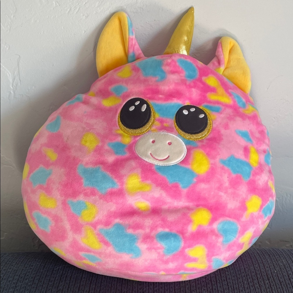 Squishmellow Pink and Blue Unicorn